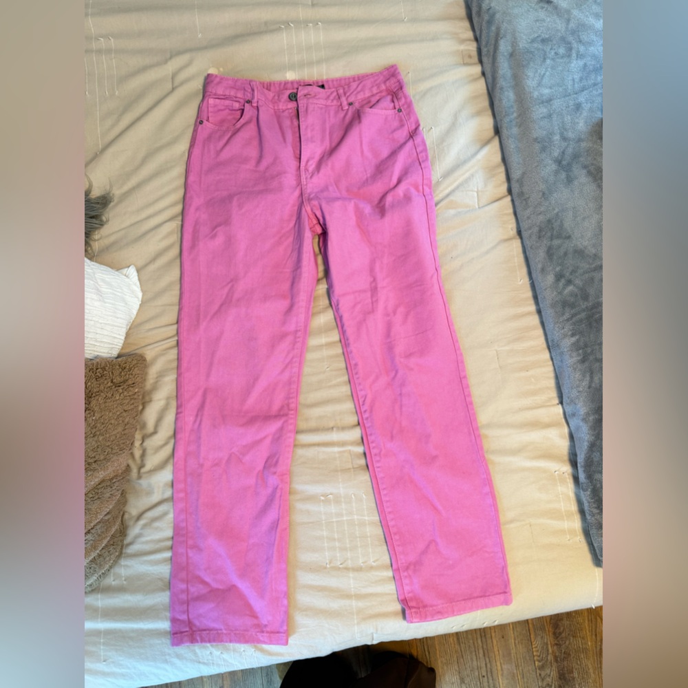 Pink jeans